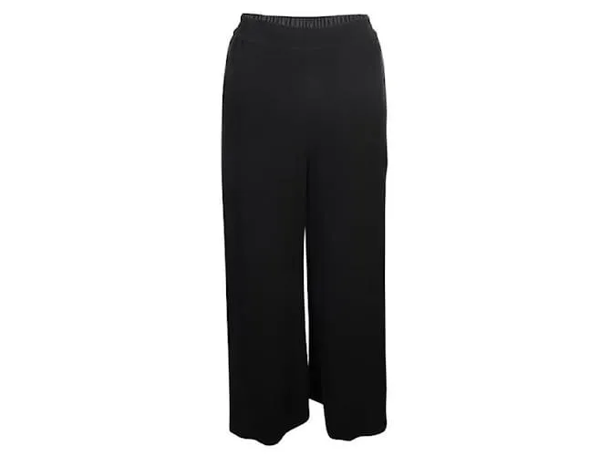 Jonathan Simkhai Pantalones anchos con abertura Negro 