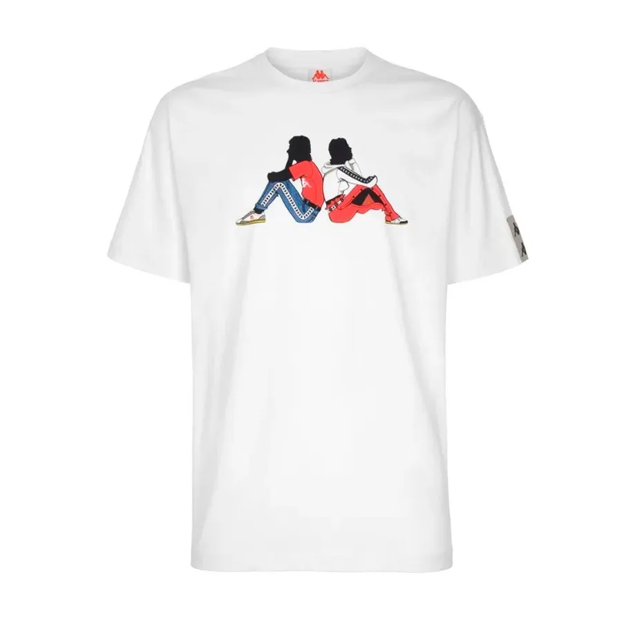 KAPPA CAMISETA Hombre BANDA POP 321677W BLANCO