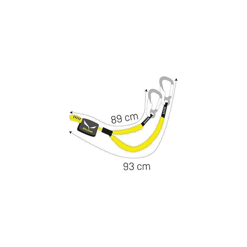 Kit de vía ferrata Salewa Ergo Core (Plata/Azul real)