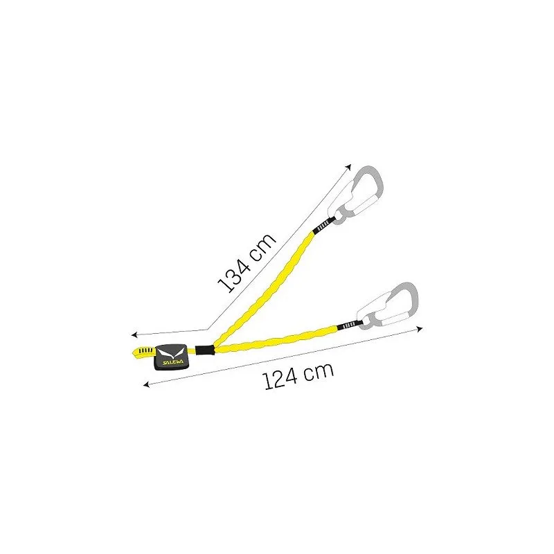 Kit de vía ferrata Salewa Ergo Core (Plata/Azul real)