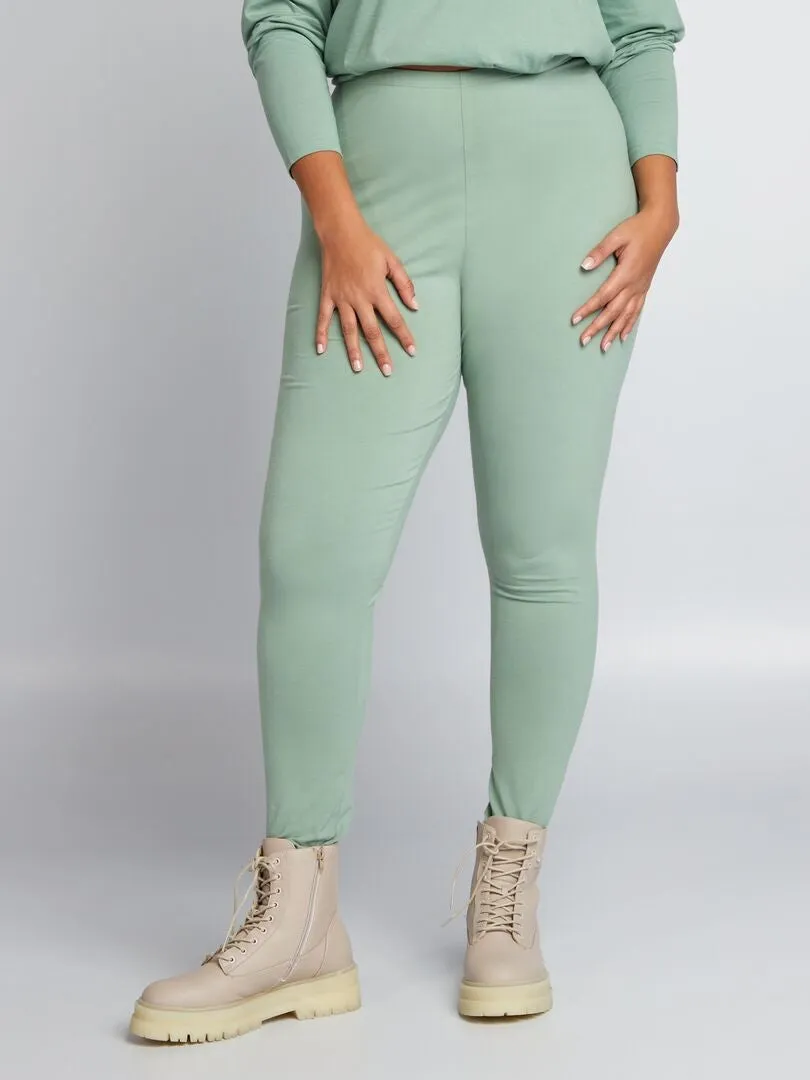 LEGGING DE PUNTO LISO  VERDE