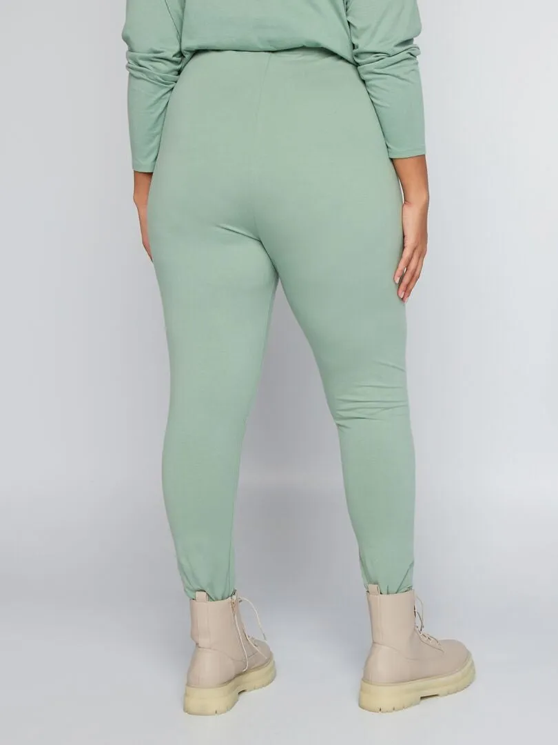 LEGGING DE PUNTO LISO  VERDE