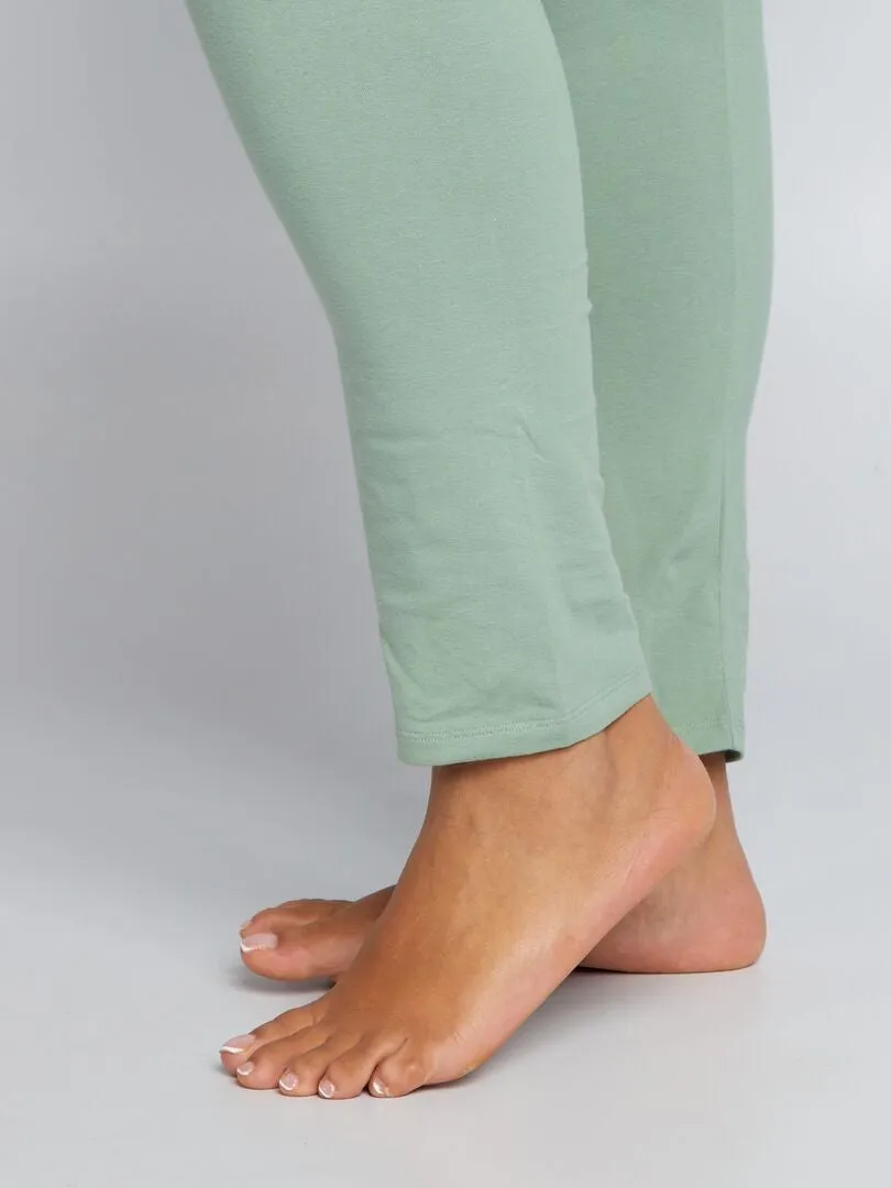 LEGGING DE PUNTO LISO  VERDE