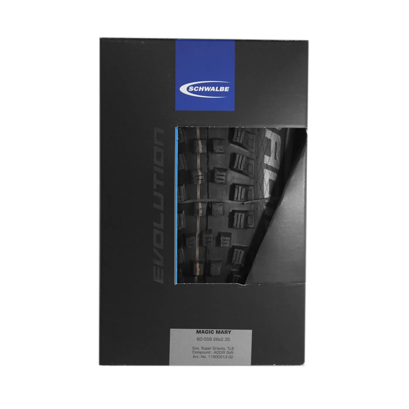 LLANTA SCHWALBE 26X2.35 (60559) MONTAA MAGIC MARY EVOLUTION SUPER GRAVITY ADDIX SOFT TUBELESS EASY NEGRO DOBLABLE 11600513.03