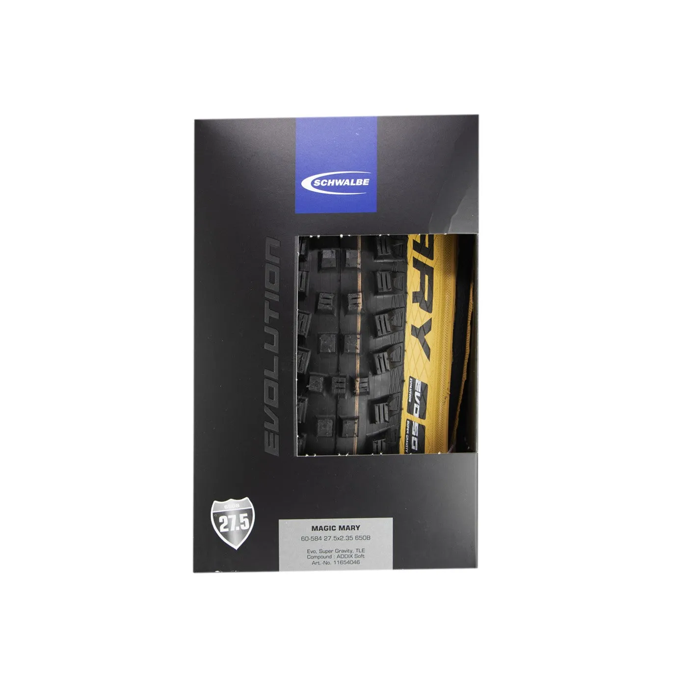 Llanta SCHWALBE 27.5X2.35 Montaa MAGIC MARY Evolution Super Gravity AddiX Tubeless Easy Bicolor Doblable 11654046