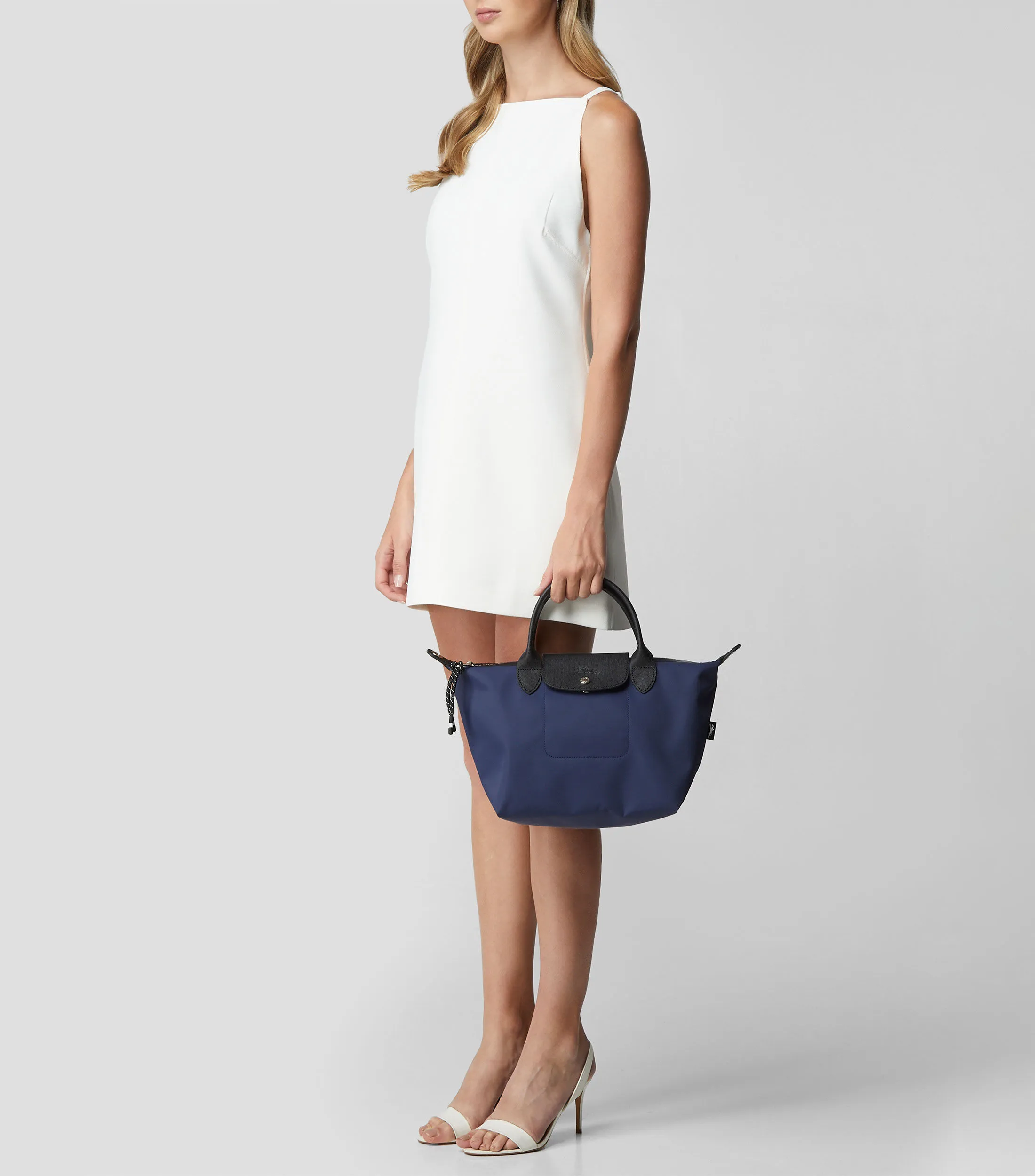 Longchamp Bolso satchel azul marino Mujer