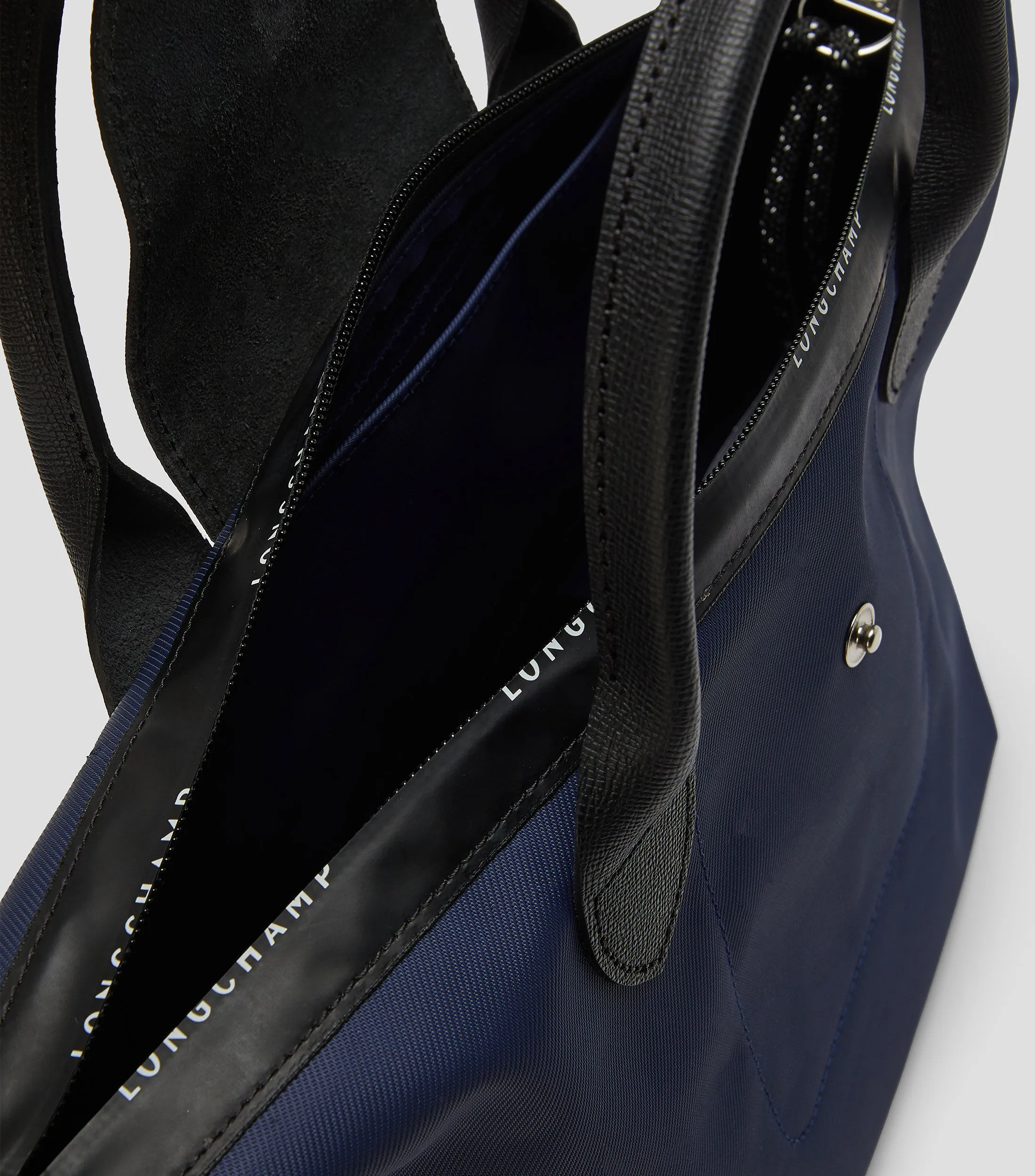 Longchamp Bolso satchel azul marino Mujer