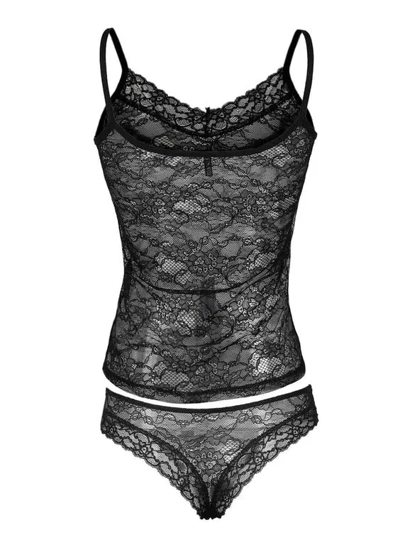 Magic Dream Braguita de mujer coordinada en top de encaje + braguita