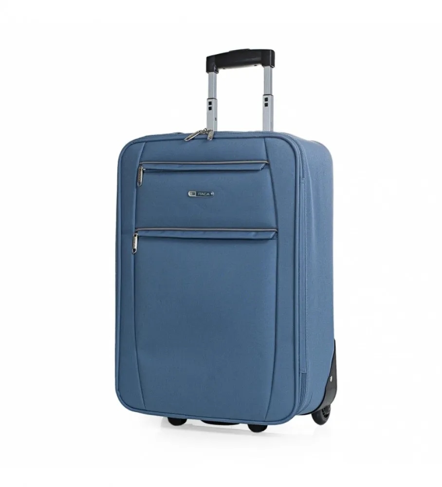 MALETA CABINA DE VIAJE 2 RUEDAS T71950 AZUL VAQUERO 55X39X18CM