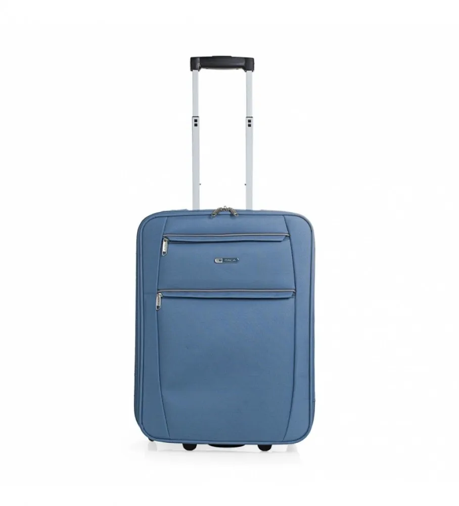 MALETA CABINA DE VIAJE 2 RUEDAS T71950 AZUL VAQUERO 55X39X18CM