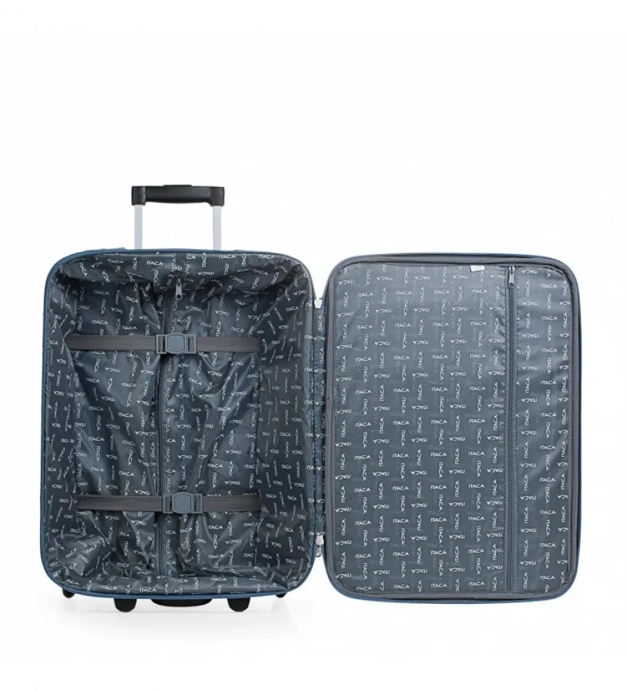 MALETA CABINA DE VIAJE 2 RUEDAS T71950 AZUL VAQUERO 55X39X18CM