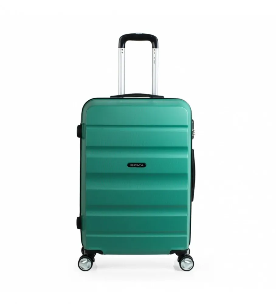 MALETA DE VIAJE RíGIDA 4 RUEDAS T71660 AGUAMARINA 61X44X26CM