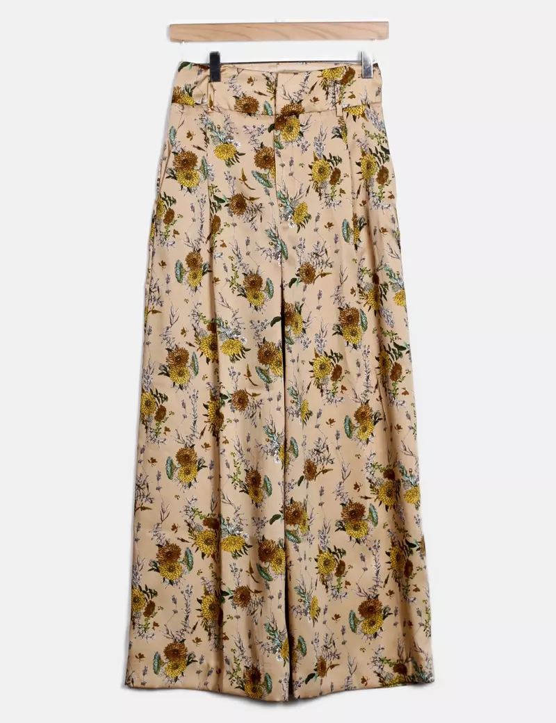 Mango Pantalones de tela Anchos