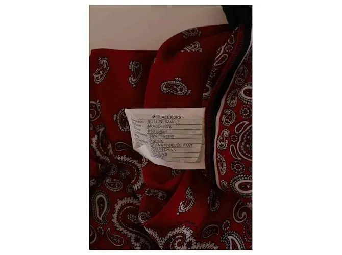 Michael Kors Pantalones anchos rojos Roja 