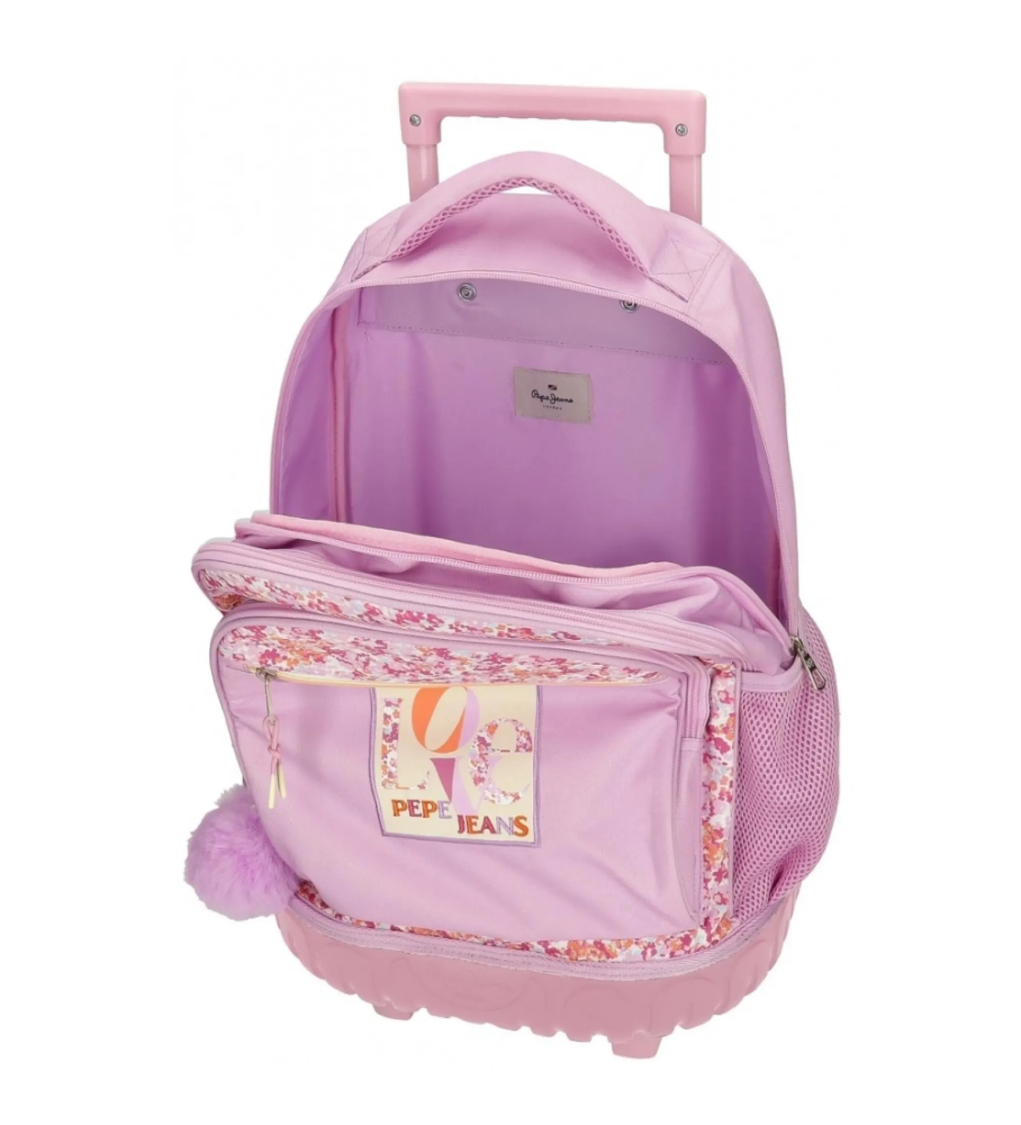 Mochila con ruedas Sandra 2R rosa