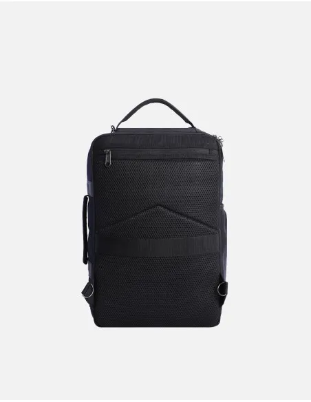 Mochila de viaje unisex de Coronel Tapiocca de color negro con cremallera 40x20x25 cm