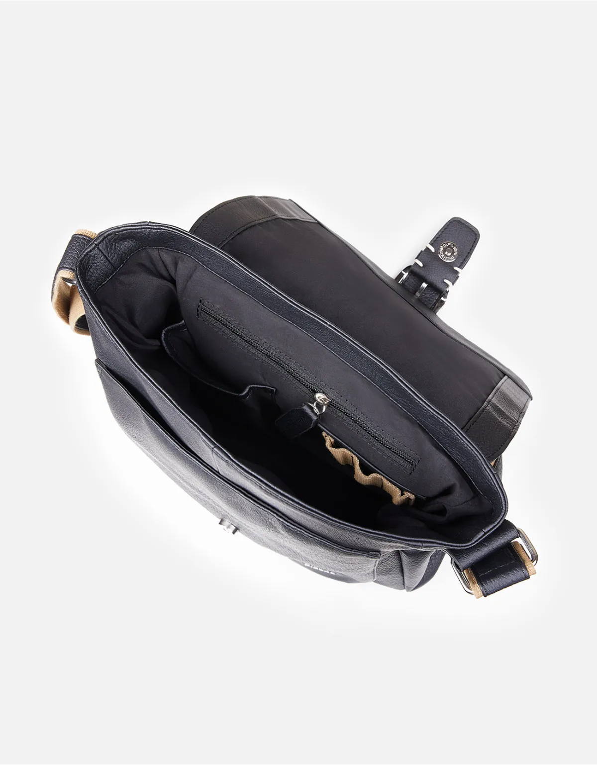 Morral negro para hombre