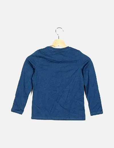 Name it Camiseta azul mensaje