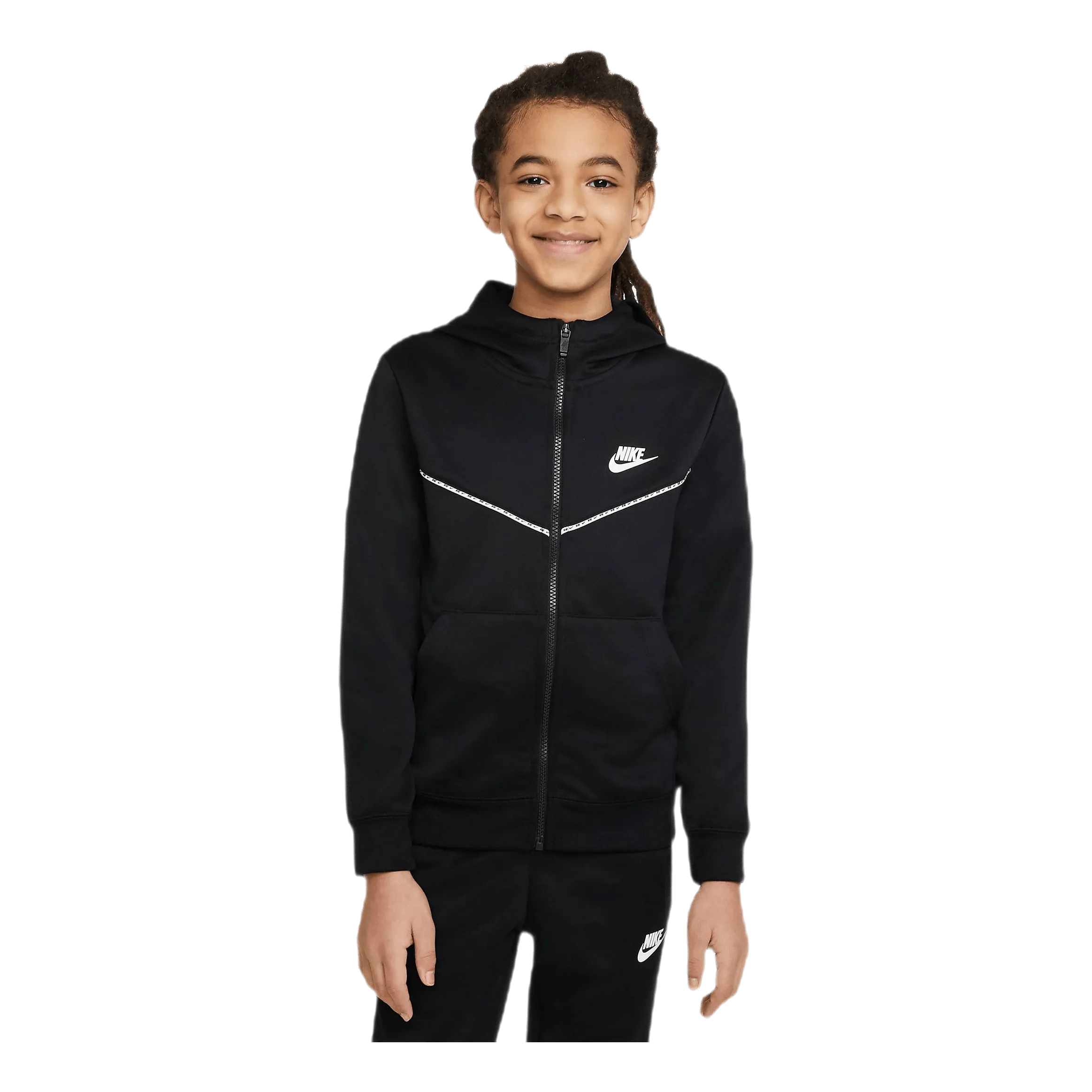 Nike Junior Repeat FZ Hoodie Black