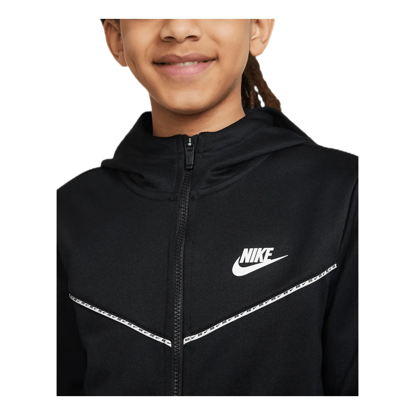 Nike Junior Repeat FZ Hoodie Black