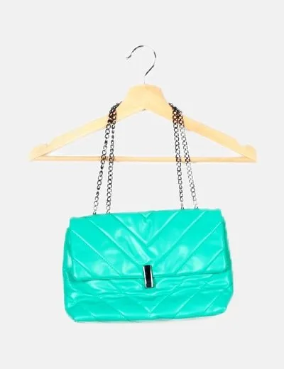 NoName Bolso de mano acolchado verde