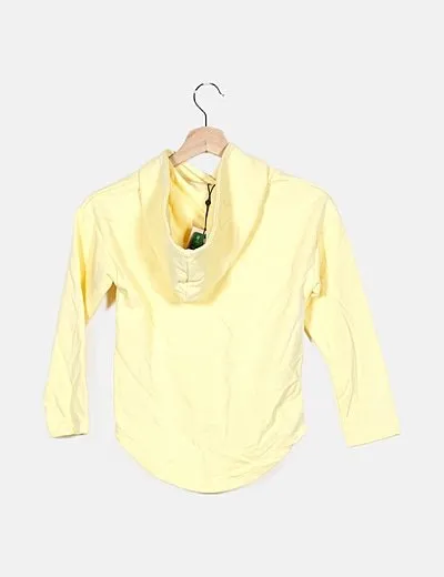 ONLY Sudadera amarilla mensaje
