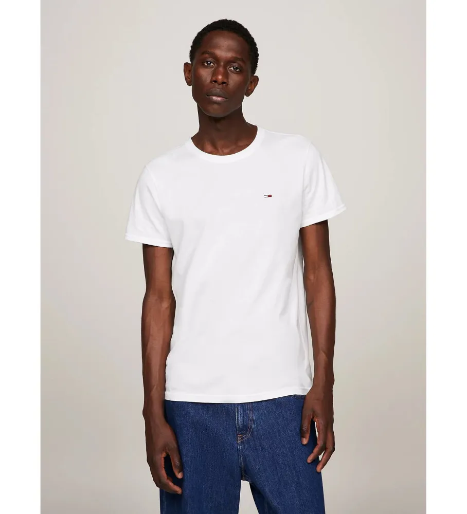 Pack de 2 camisetas de punto blanco, marino