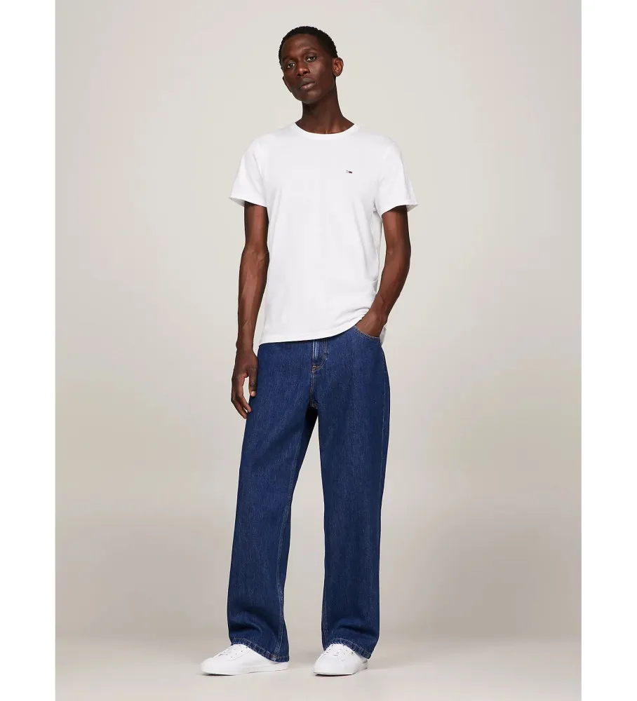 Pack de 2 camisetas de punto blanco, marino