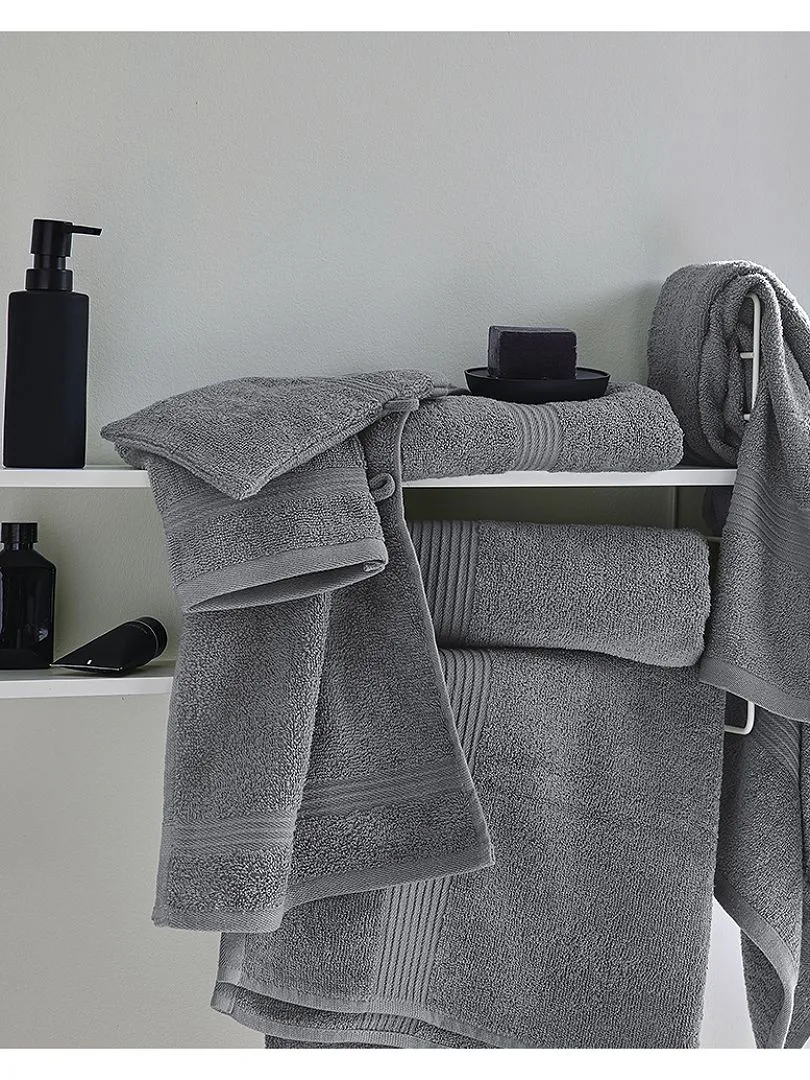 PACK DE 2 MANOPLAS DE BAñO  GRIS