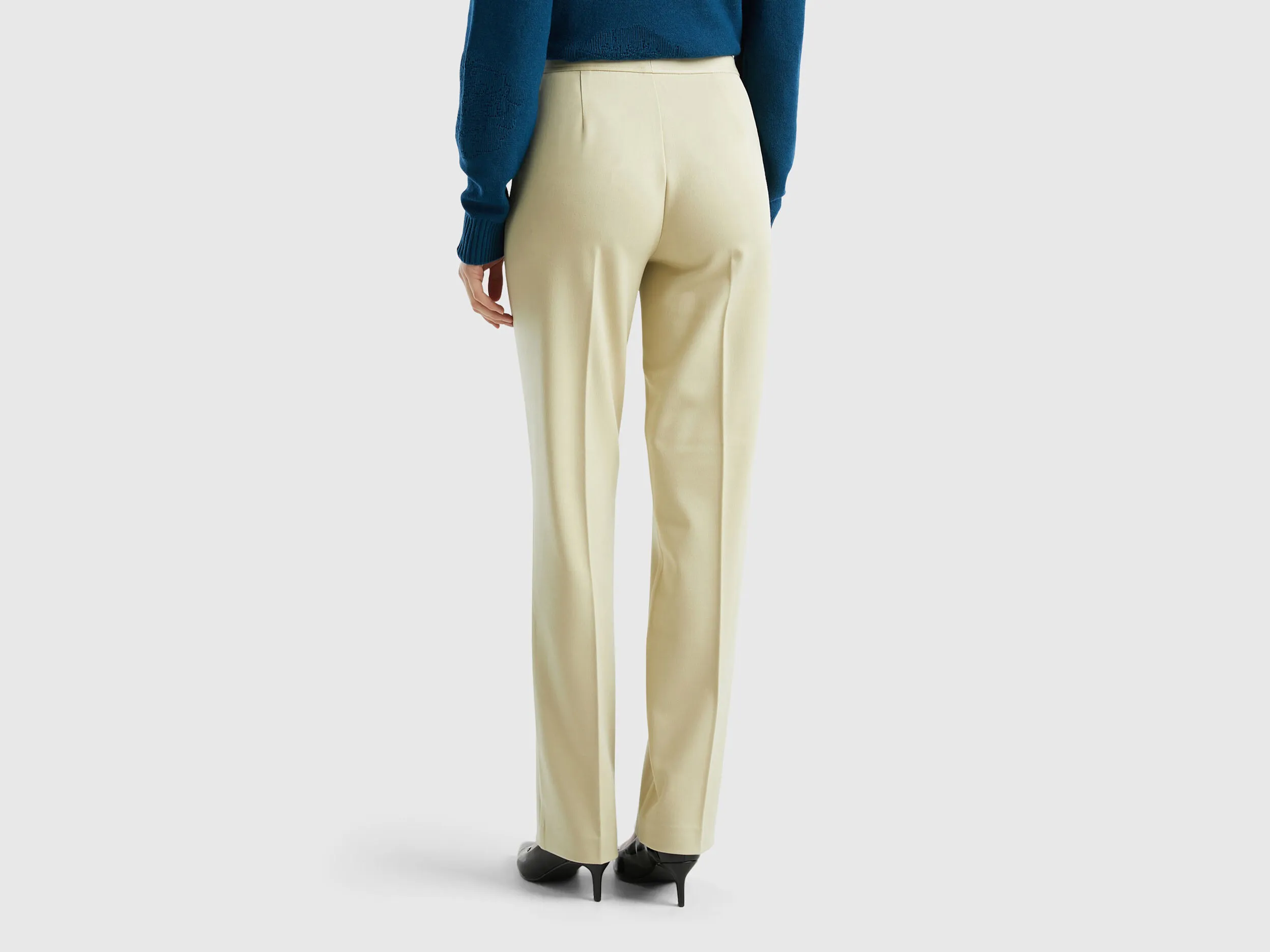 Pantalón de mezcla de viscosa elástica