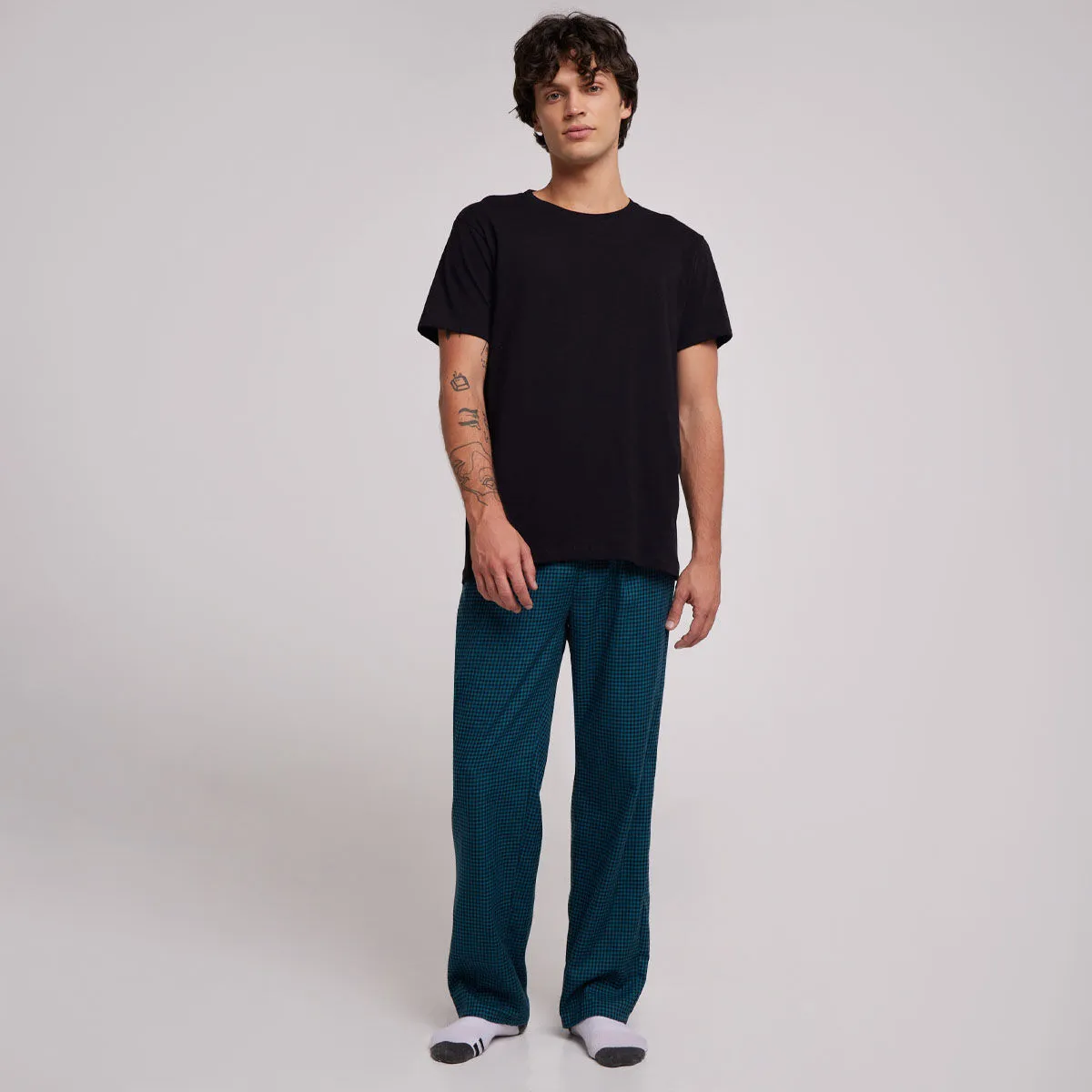 Pantalon Para Hombre De Cuadros