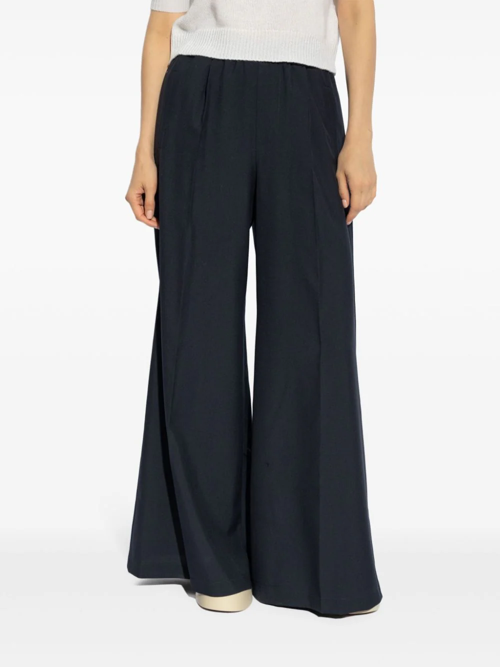 Pantalones anchos con cintura elástica