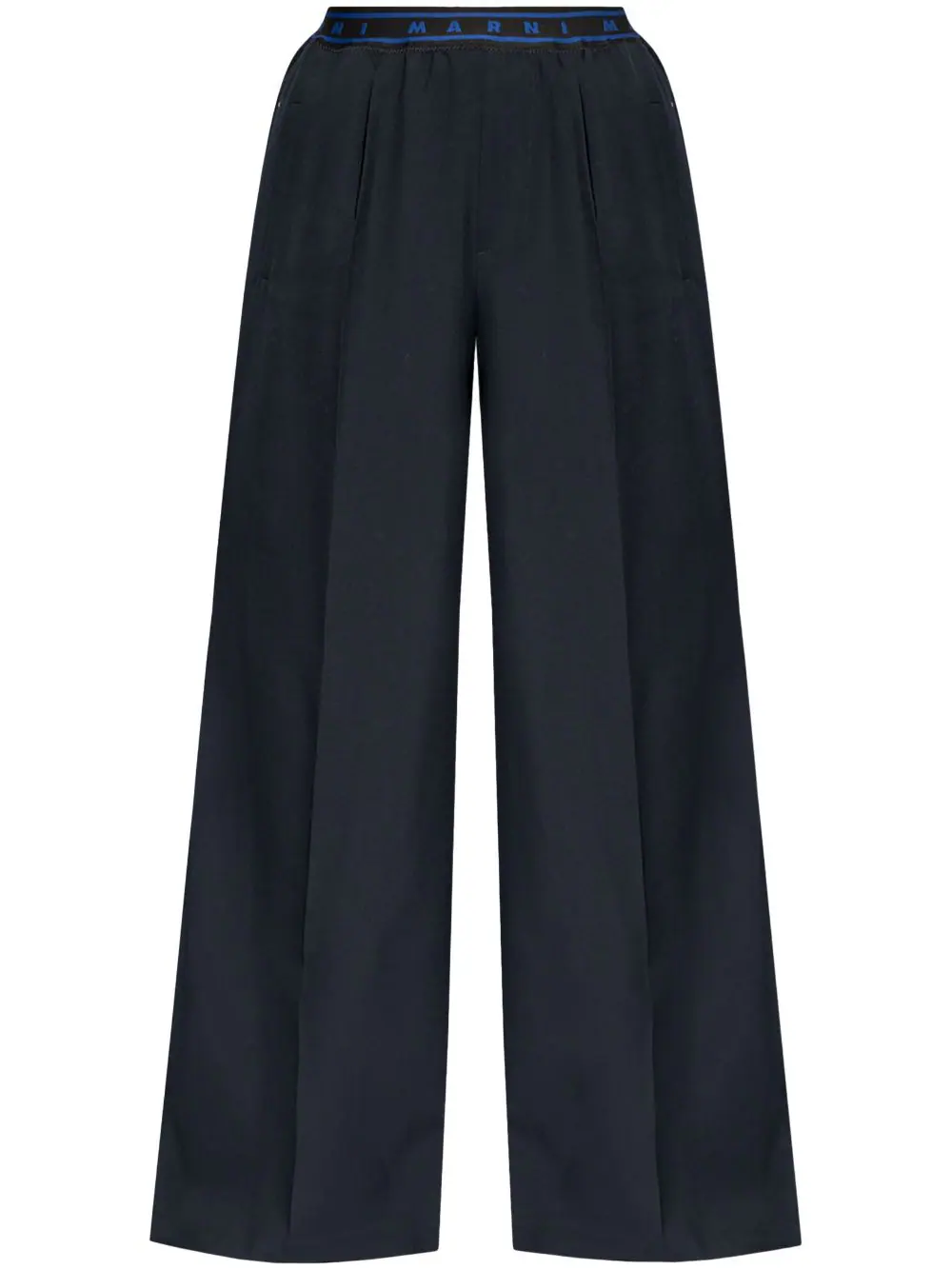 Pantalones anchos con cintura elástica