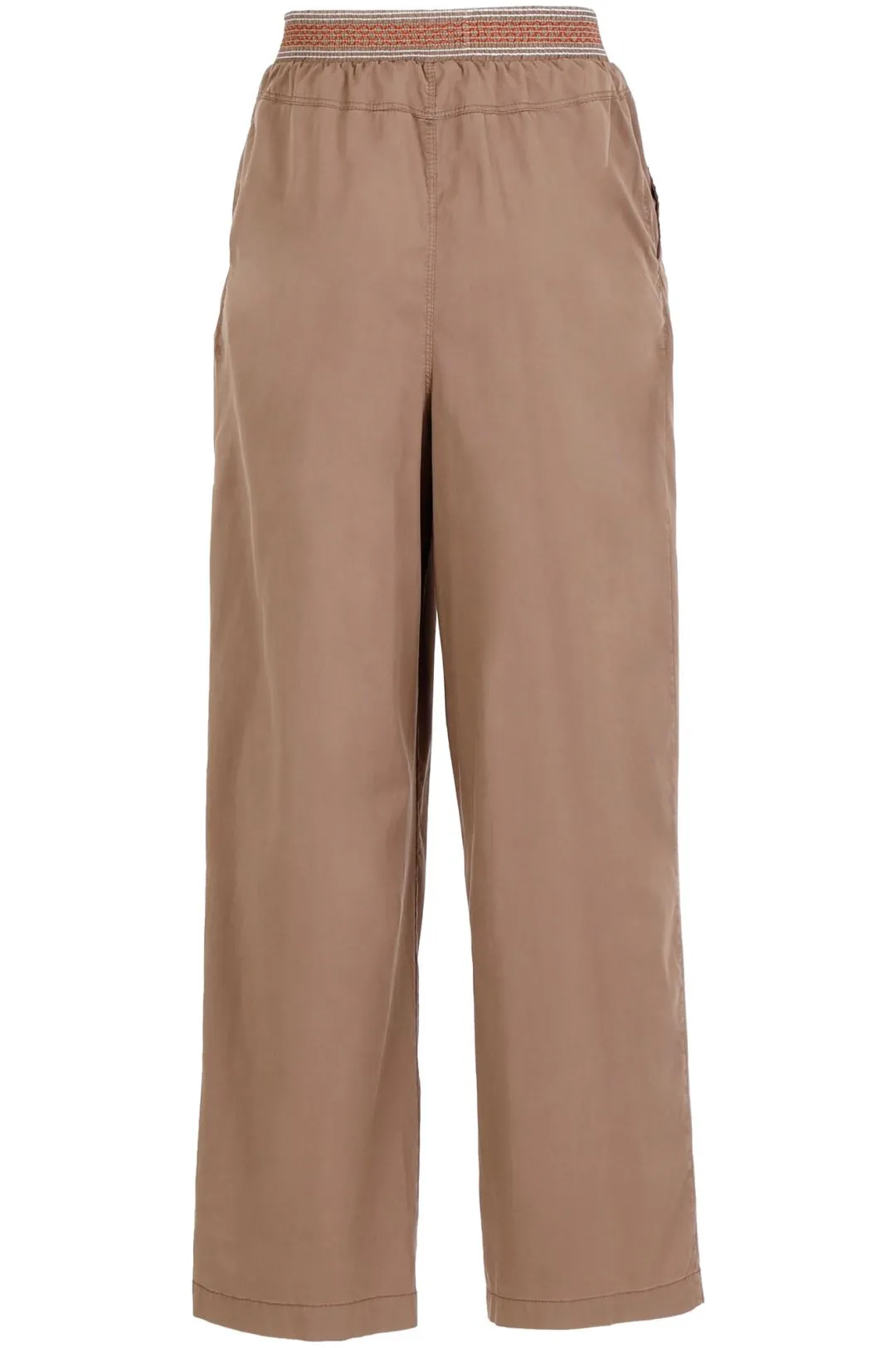 pantalones anchos en tejido técnico