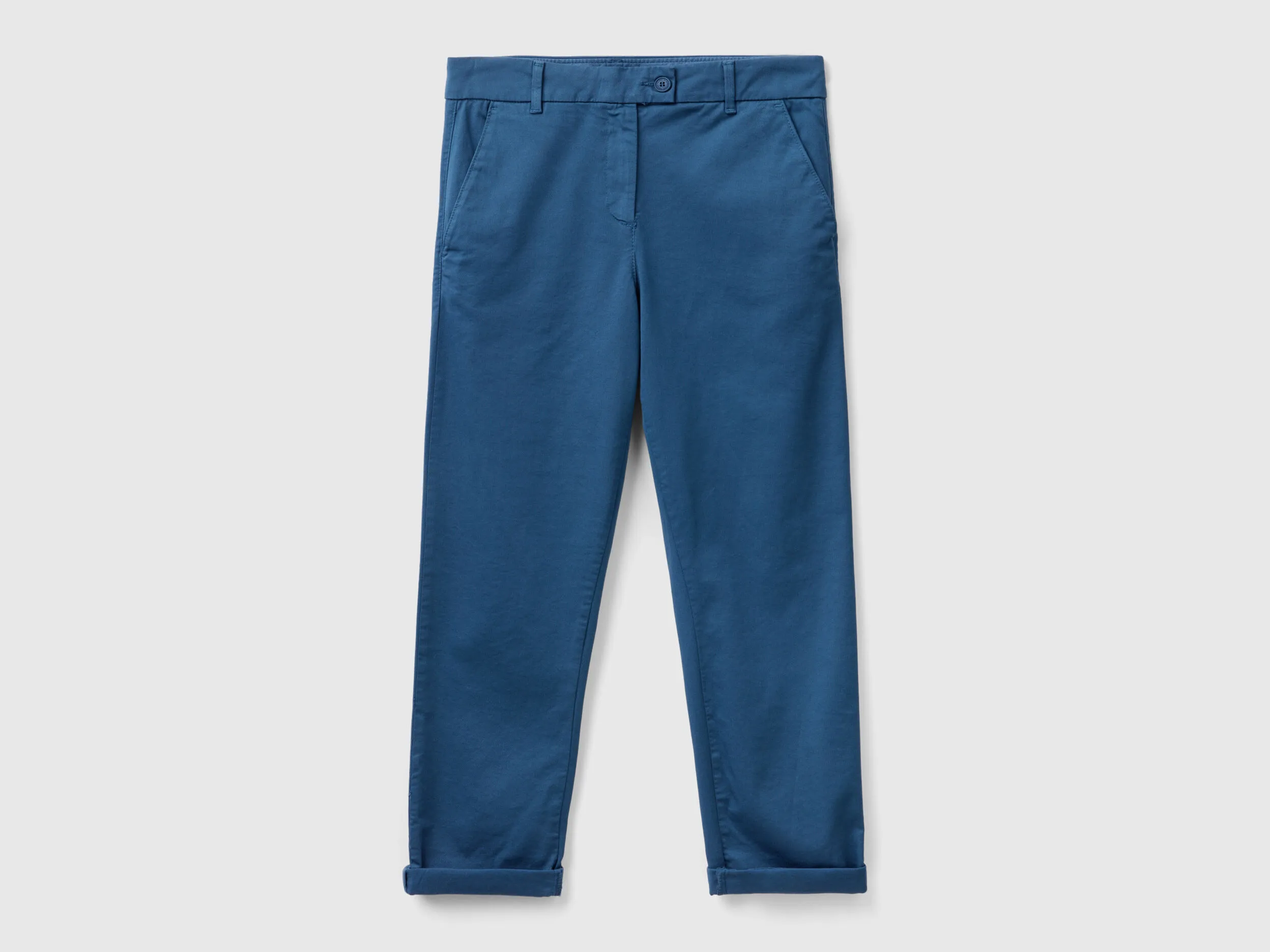 Pantalones chinos de algodón elástico