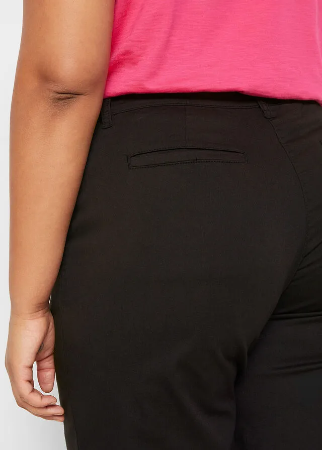 Pantalones cortos anchos de sarga Beige tiza