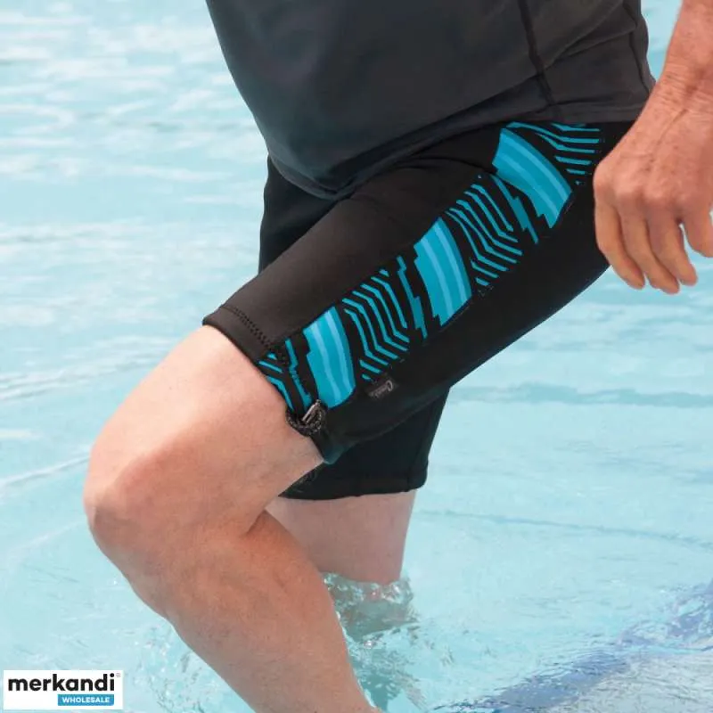 PANTALONES CORTOS DE BAñO PARA INCONTINENCIA BLACK GEO CONNI PARA ADULTOS  TRAJES DE BAñO