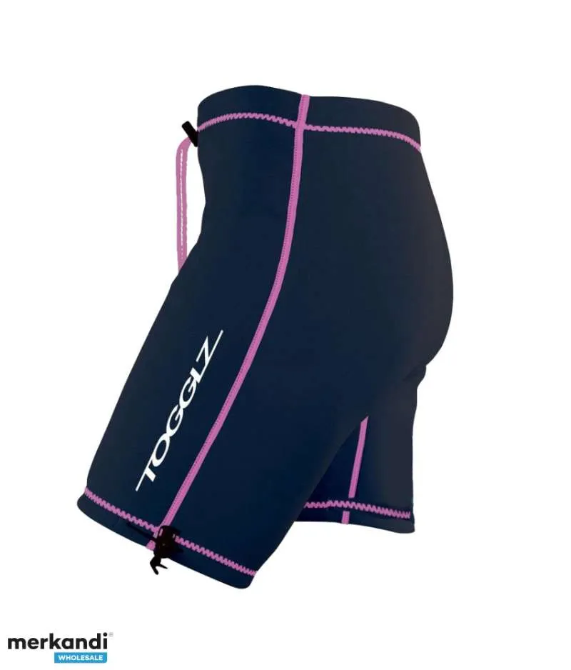 Pantalones cortos de baño para incontinencia Conni negro/rosa para adultos