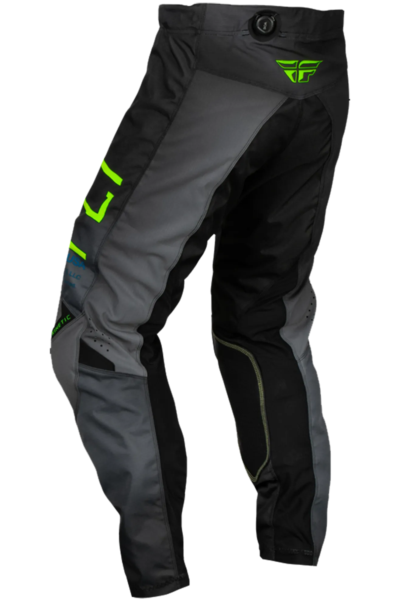 Pantalones de Cross Niño FLY Racing Kinetic Gris Oscuro