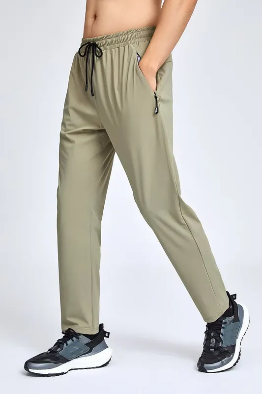 Pantalones de primavera y otoño sueltas de los deportes masculinos, entrenamiento con pantalones casuales, pantalones de protecc