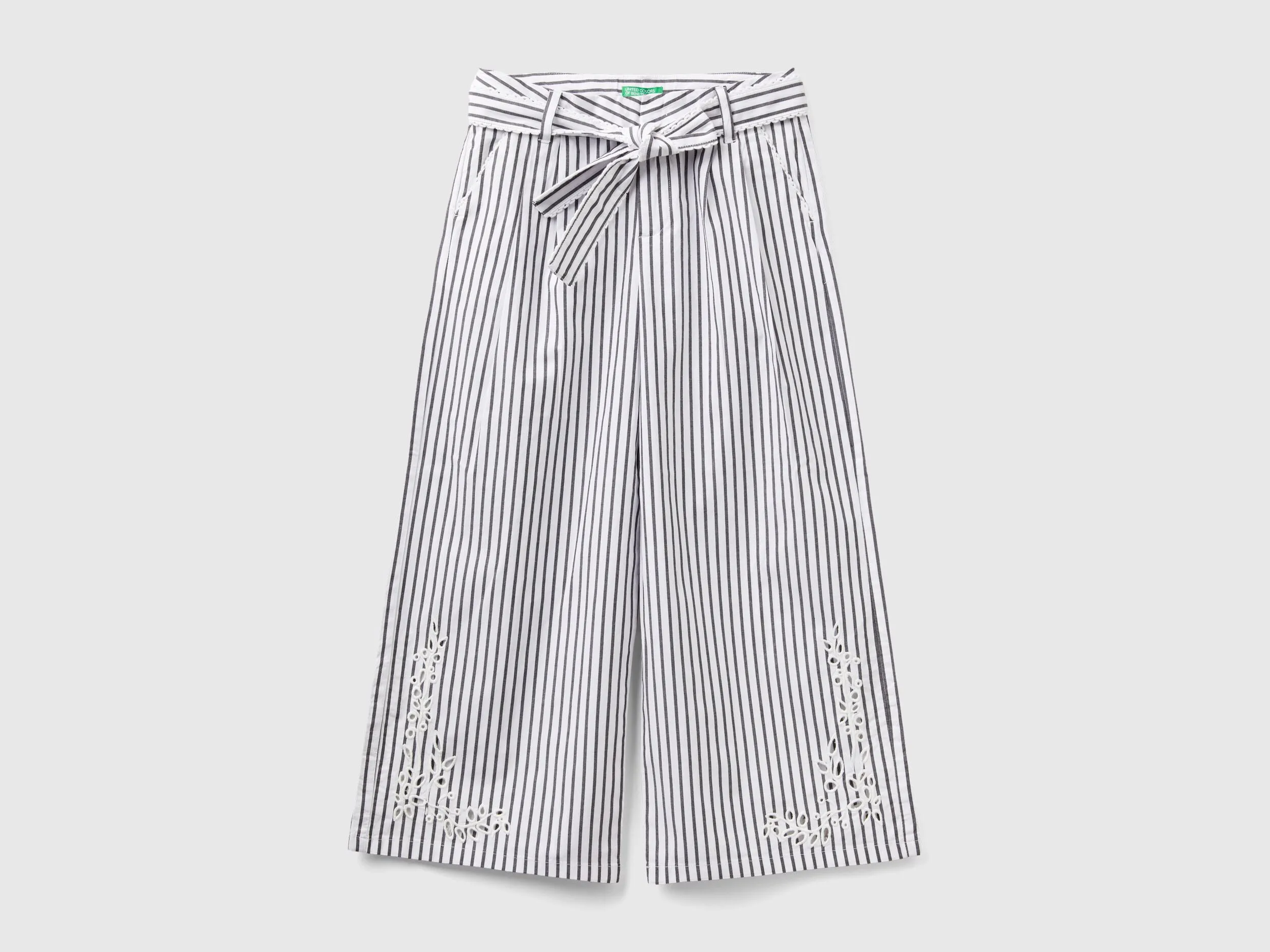 Pantalones palazzo a rayas