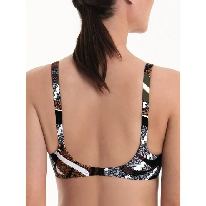 Parte de arriba Bikini Anita Black Tourmaline Sanja con aros 8306 Negro