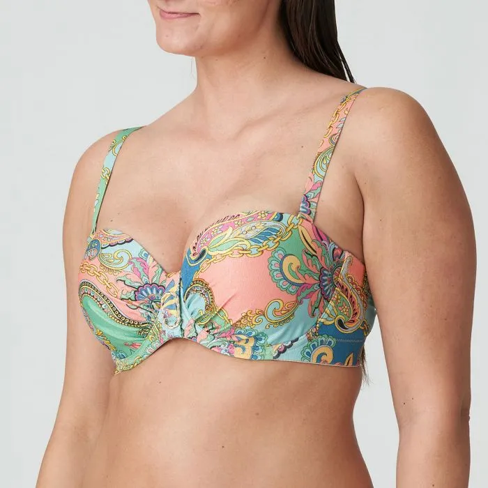 Parte de arriba bikini Primadonna Swim Celaya Bandeau con foam 4011217 Italian Chic
