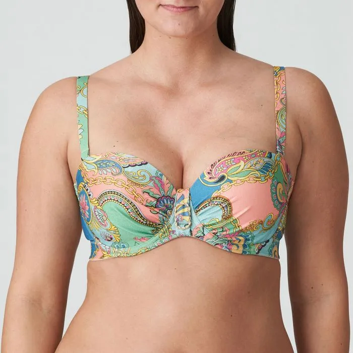 Parte de arriba bikini Primadonna Swim Celaya Bandeau con foam 4011217 Italian Chic