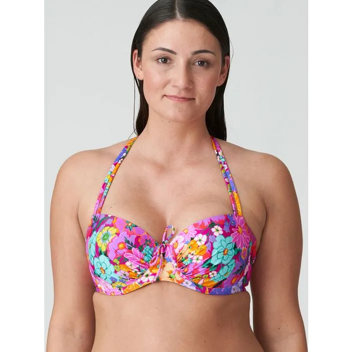Parte de arriba bikini Primadonna Swim Najac Balconet con foam 4011016 Floral Explosion