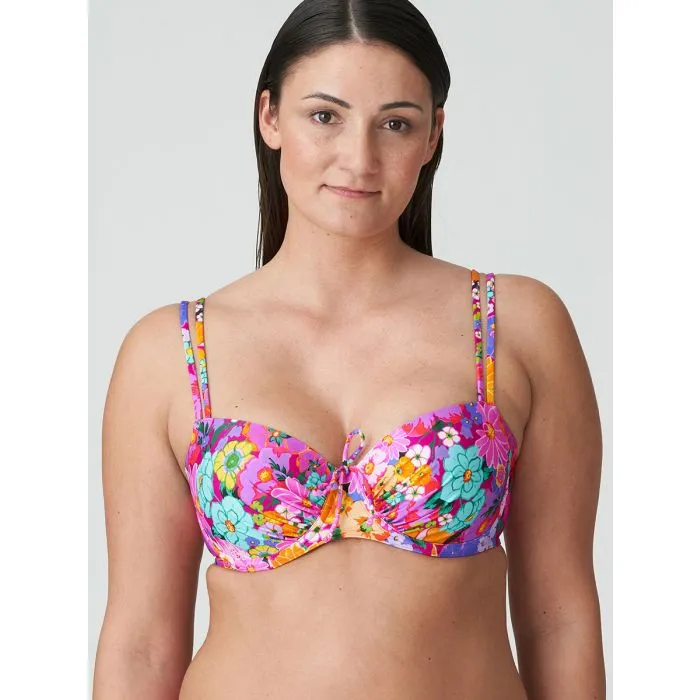 Parte de arriba bikini Primadonna Swim Najac Balconet con foam 4011016 Floral Explosion