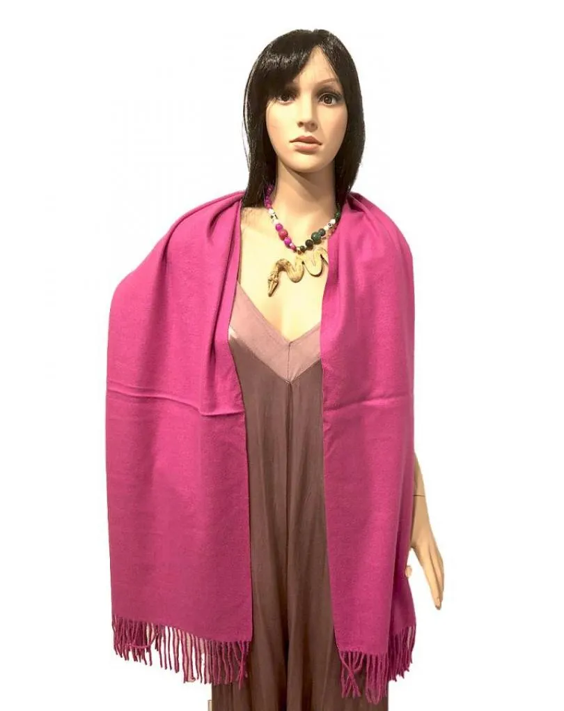 PAÑUELOS FUCSIAS CHAL Y PASHMINA MUY CALIDOS Y ELEGANTES