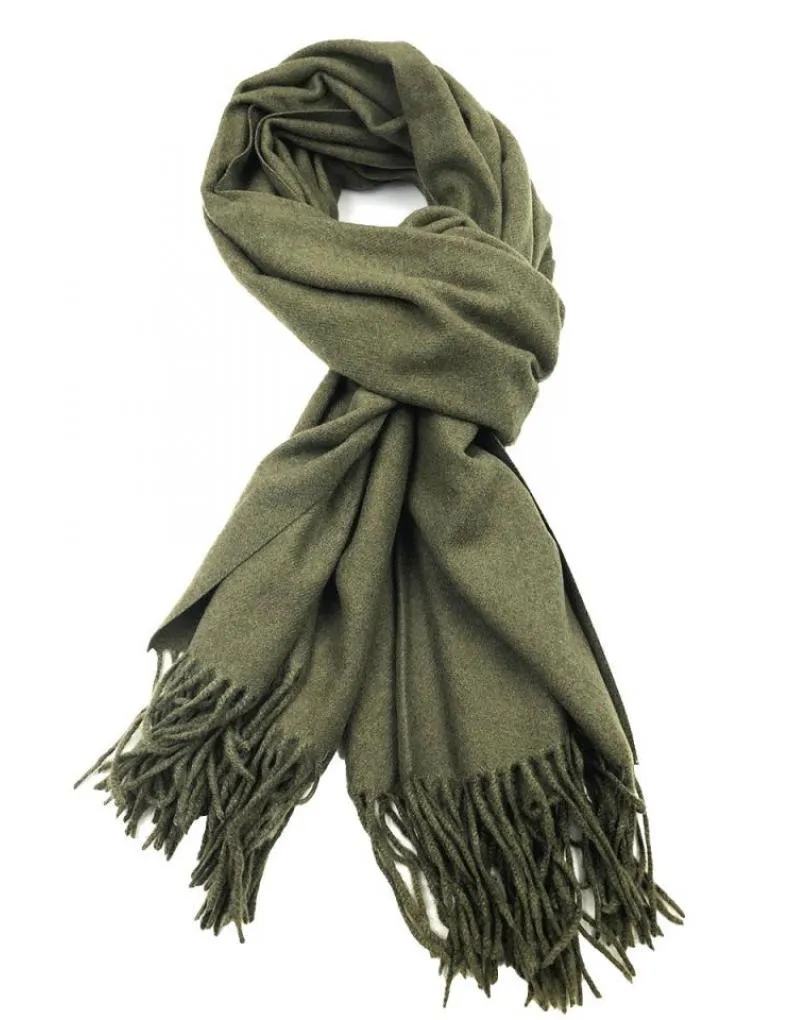 PAÑUELOS VERDE CAZA CHAL Y PASHMINA MUY CALIDOS Y ELEGANTES