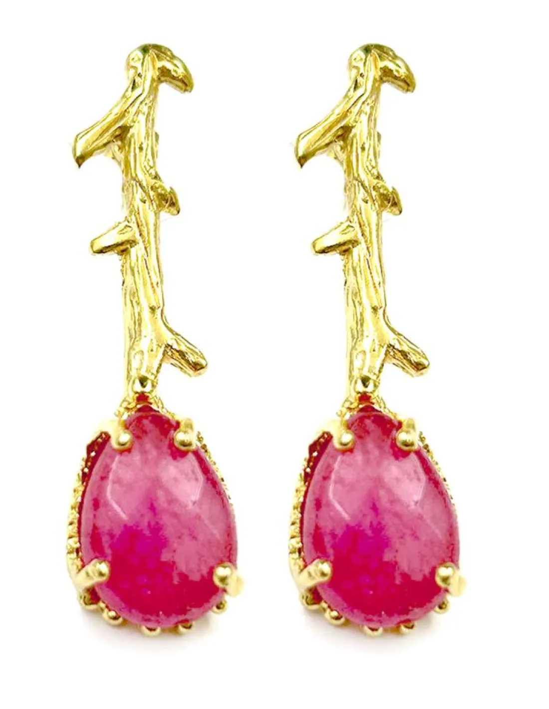 PENDIENTES FUCSIAS MUY ELEGANTES PARA BODAS Y BAUTIZOS