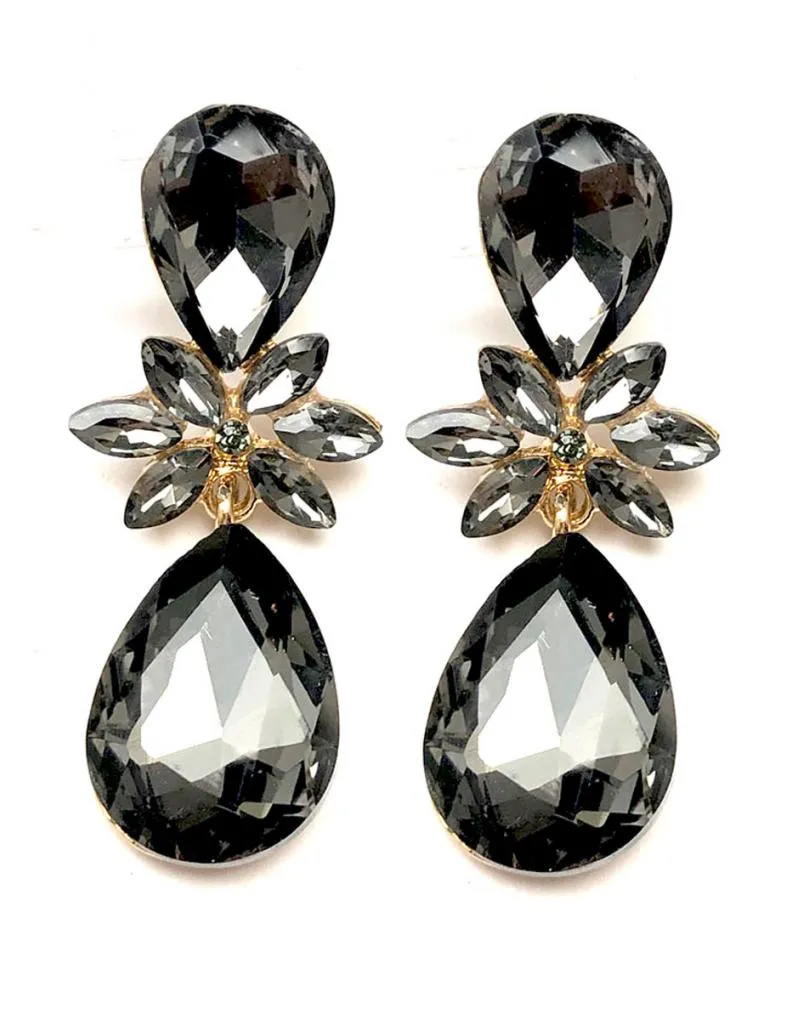 PENDIENTES GRISES ELEGANTES Y FAVORECEDORES PARA BODAS